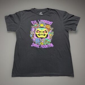 Men's Tee Masters of the Universe Skeletor Evil Warriors Snake Mountain Black L